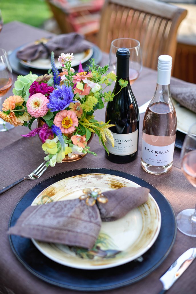 Table setting for a Woodland Dinner Party