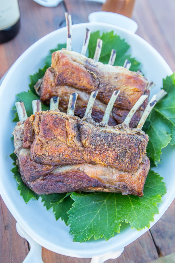 Flavors of Fall: Lemon Garlic Roasted Rack of Lamb