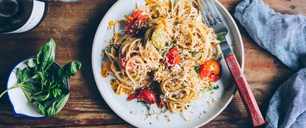 Blistered Tomato Pasta hero image