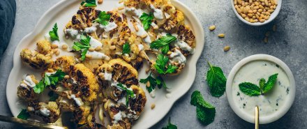 Cumin Spiced Cauliflower Steaks