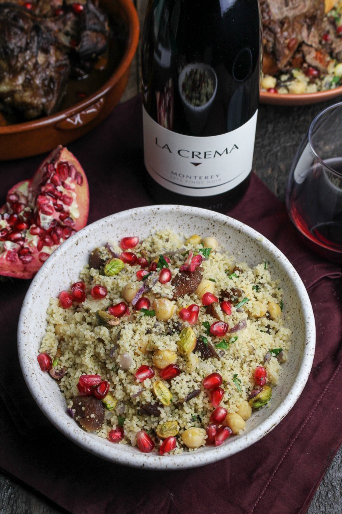 Moroccan Dinner: Royal Couscous with Apricots and Pistachios