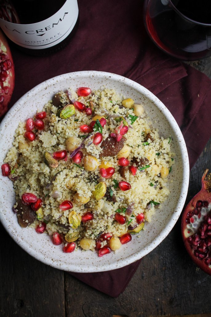 Moroccan Dinner: Royal Couscous with Apricots and Pistachios