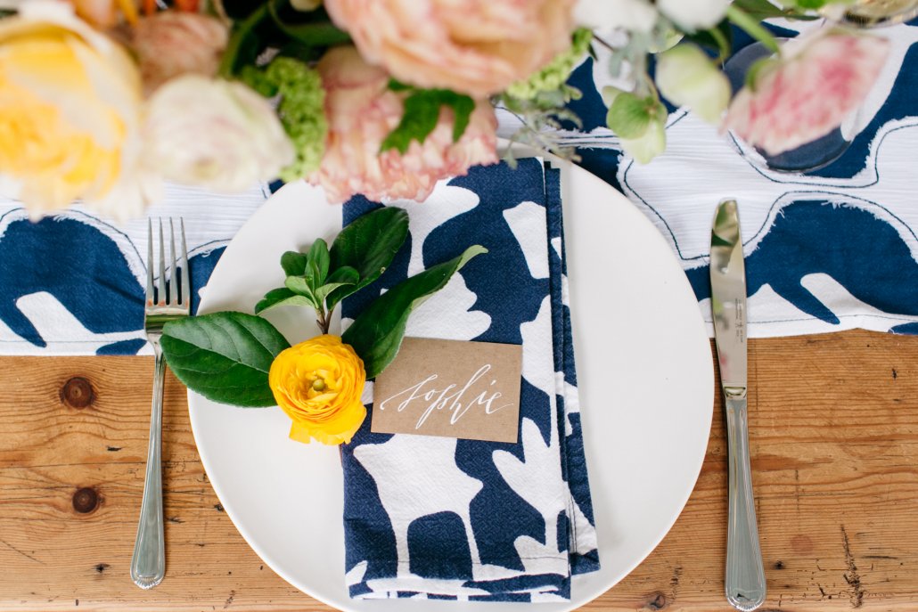 Spring Entertaining Placesetting