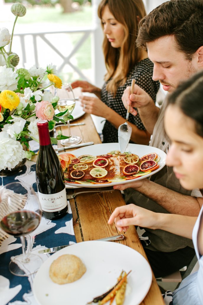 Spring Entertaining: Roasted Wild Salmon with Citrus, Chiles and Herbs