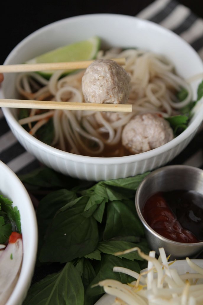 Pho with Vietnamese Meatballs