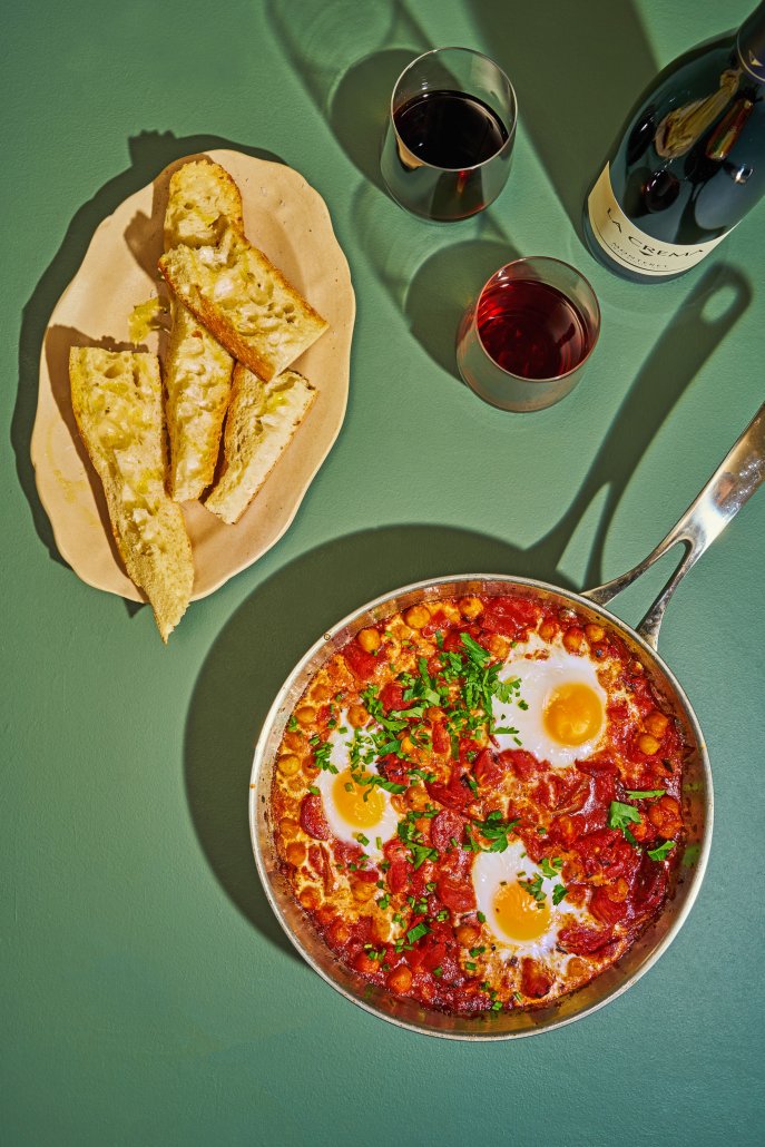 Shakshuka with Chorizo and Chickpeas