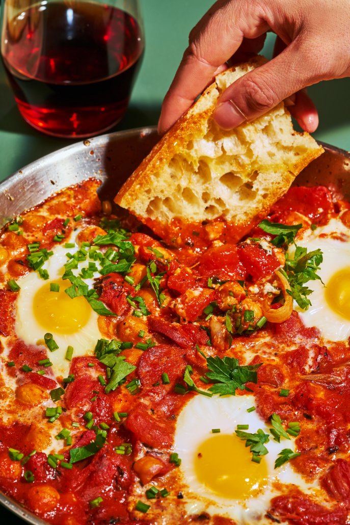 Shakshuka with Chorizo and Chickpeas