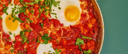 Shakshuka with Chorizo and Chickpeas hero image