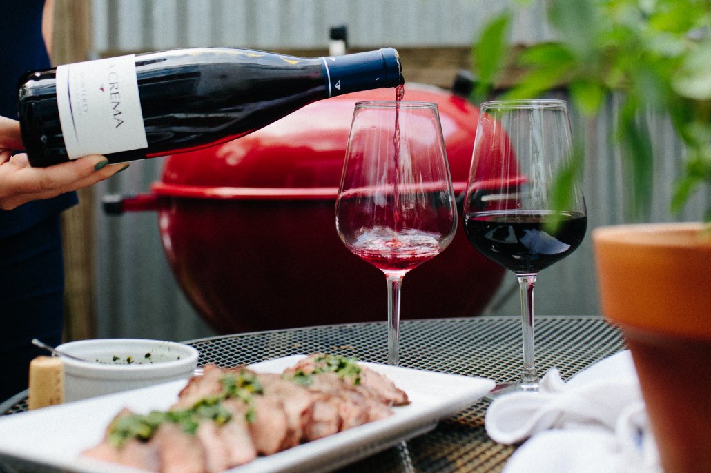 Grilled Steak with Chimichurri for National Wine Day