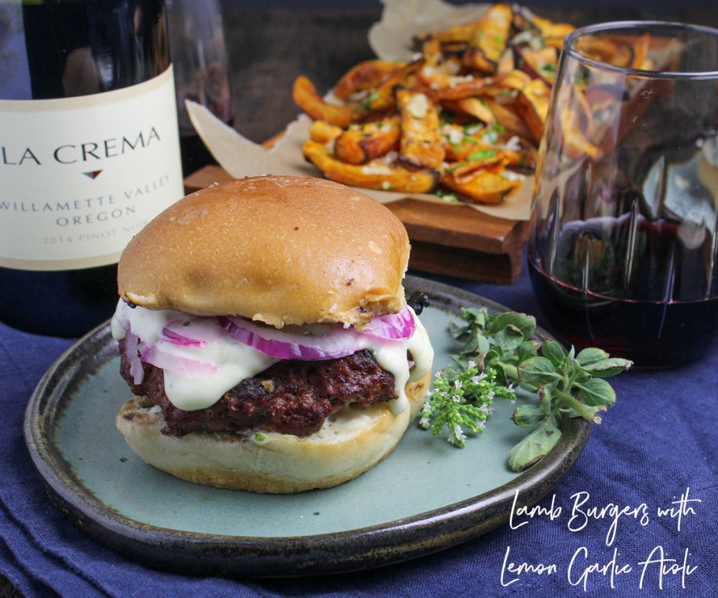 Gourmet Burgers for Summer: Lamb Burgers with Lemon Garlic Aioli