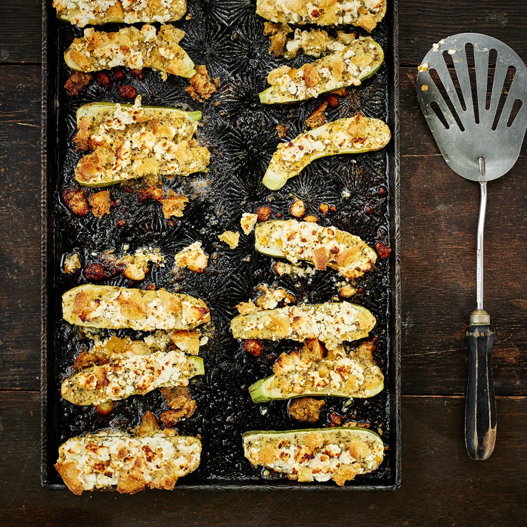 Baked Zucchini with Feta - Vertical