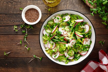 Spring Vegetable Salad with Benedictine dressing